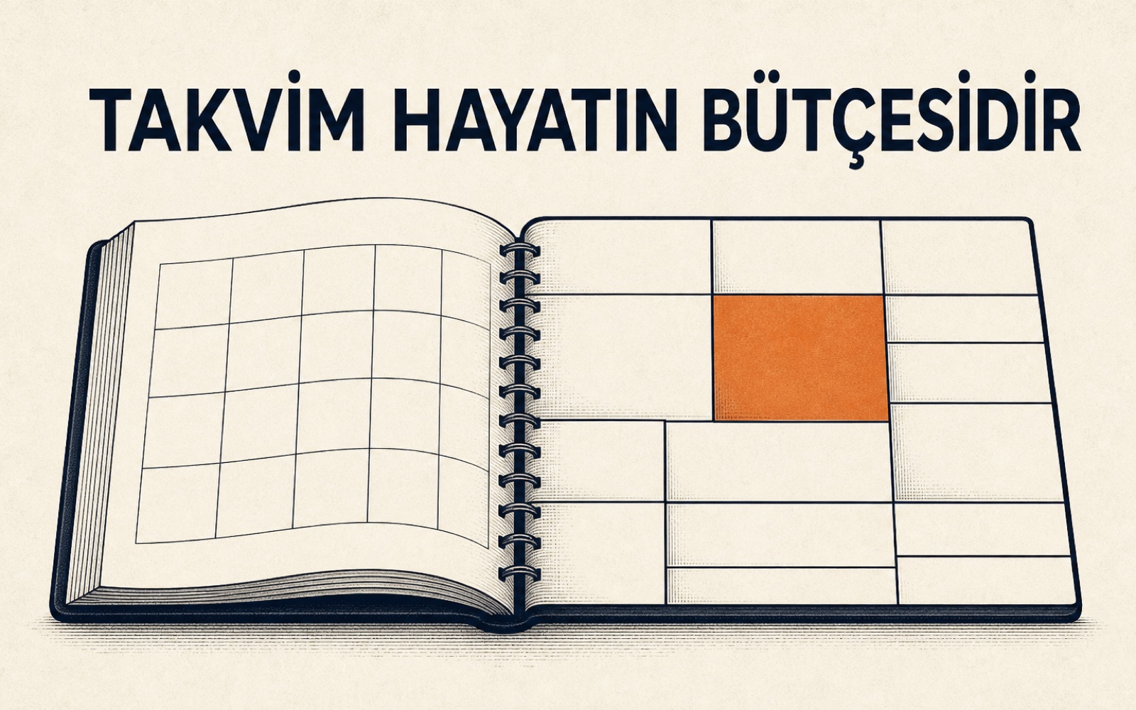 Takvim Hayatın Bütçesidir — kitaptan diyagram